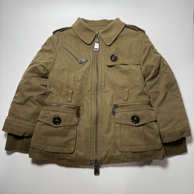 BURBERRY 카키색 봄버 자켓 키즈