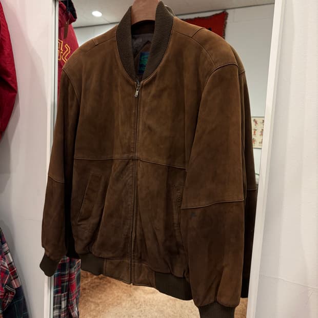 90s Lacoste 라코스테 스웨이드 봄버 자켓