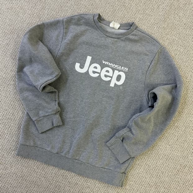 M 지프 빅로고 맨투맨 티셔츠 0316D