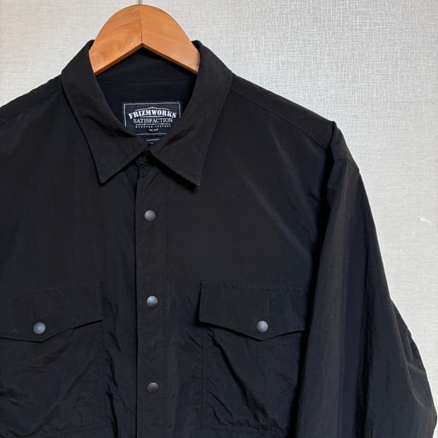 빈티지 프리즘웍스 나일론 셔츠자켓 블랙 XL