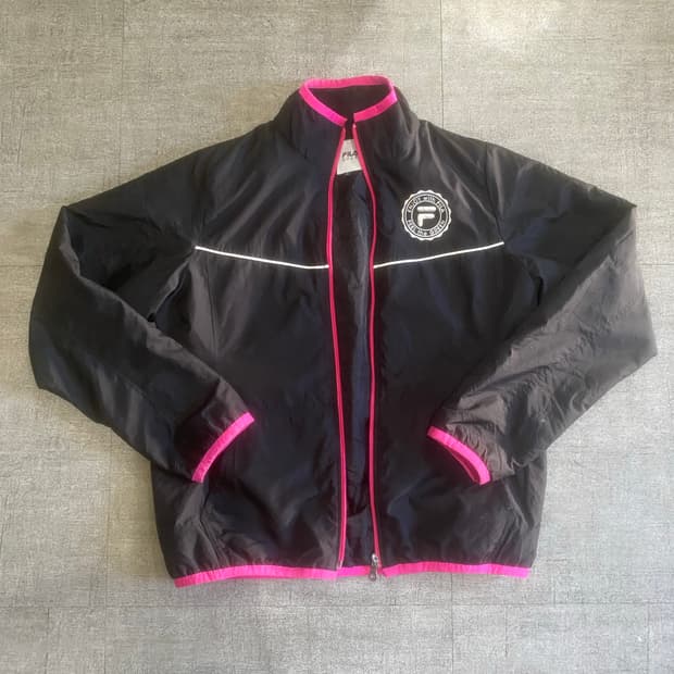 Fila 휠라 핀터깔y2k 올드스쿨스트릿 바람막이자켓 검핑