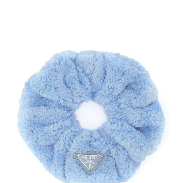 미사용 프라다 테리 헤어슈슈 스크런치
