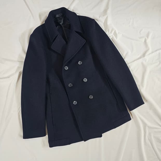 [s] THEORY 띠어리 정품 남성 더블 버튼  브레스티드 피코트