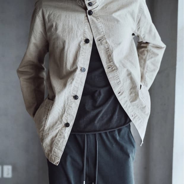 (1) 모노프리베 textured high neck jacket