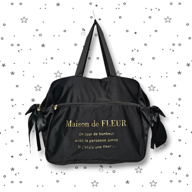 Maison de FLEUR 메종드플뢰르 리본 새틴 캐리온 백