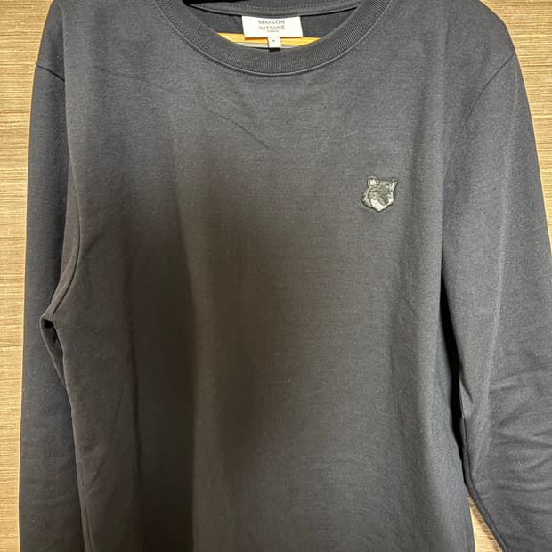 메종키츠네 M 블랙 롱슬리브