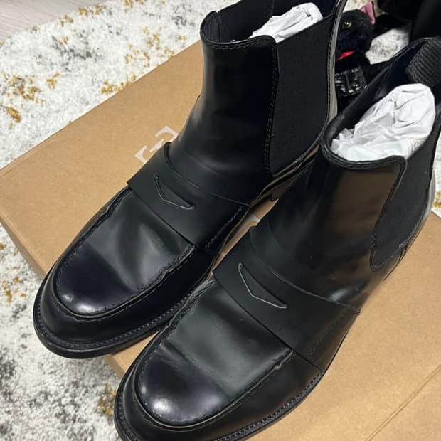 college 로퍼 디테일 부츠