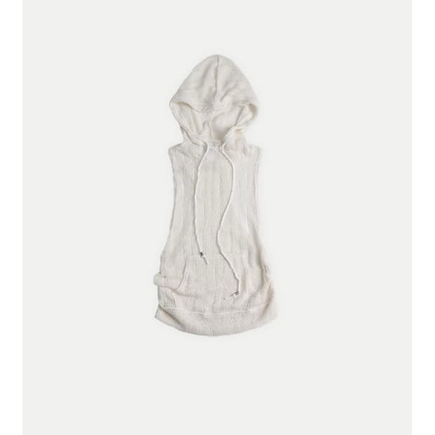 콜로신스 Cobweb Hood Sleeveless Ivory