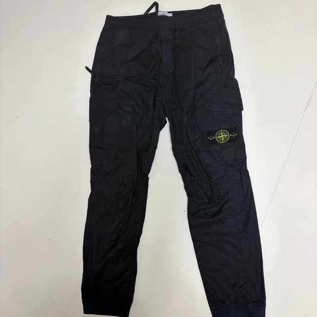 스톤아일랜드 블랙 카고 조거 32