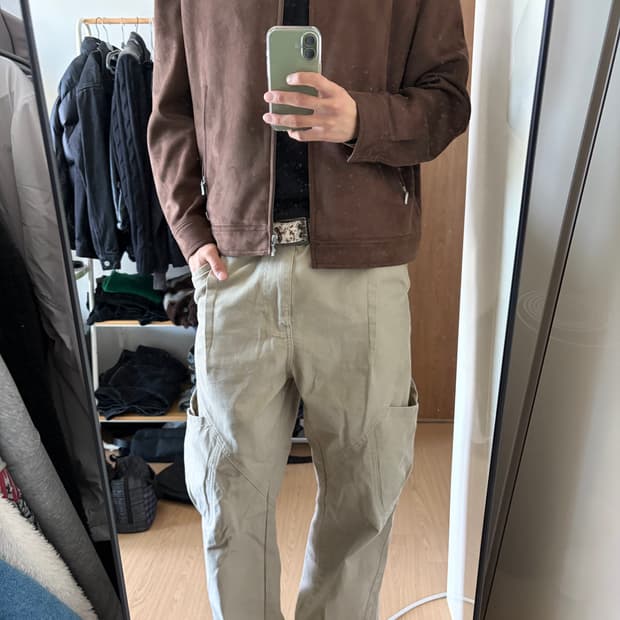 드로우핏 스웨이드 자켓