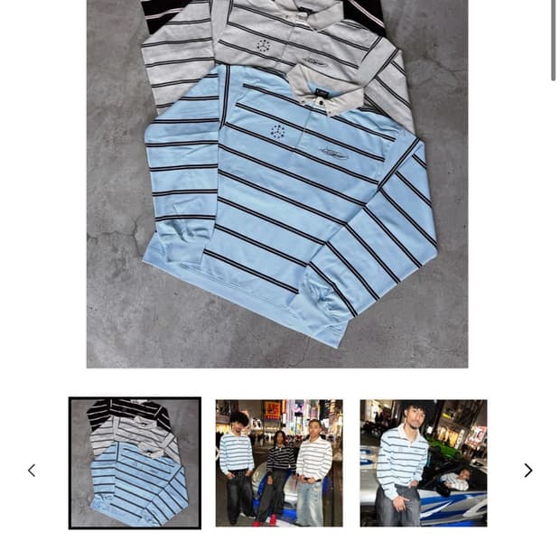 BELVET RUGBY SHIRT 럭비셔츠 L 블랙