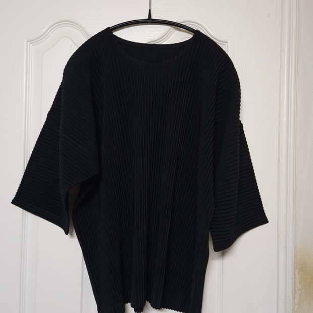 이세이 미야케 옴므플리세 5부 티셔츠