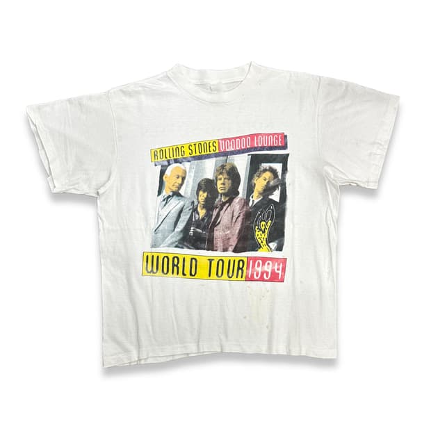1994' Rolling Stones 부두라운지 월드투어 티셔츠 XL