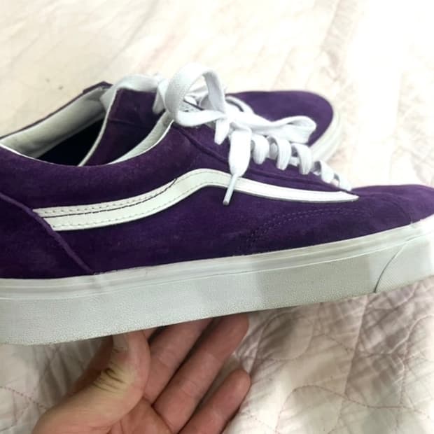 반스285 퍼플 스웨이드 판매해요