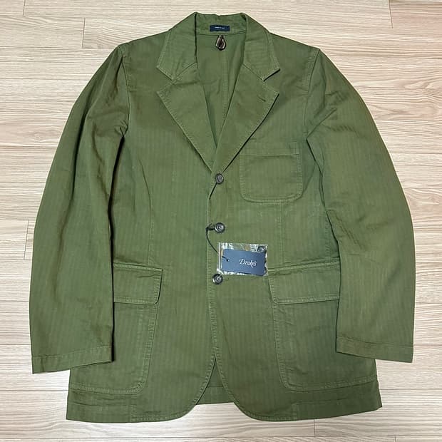 드레익스 마크1 게임스 블레이저 헤링본 트윌 36