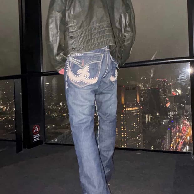 Stud Detail Flare Pants