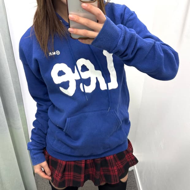 Lee 블루 후드티