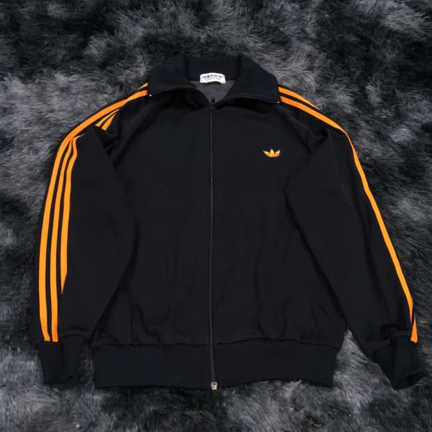 투티/A7 adidas old 아디다스 블랙 져지 집업 자켓 스포티