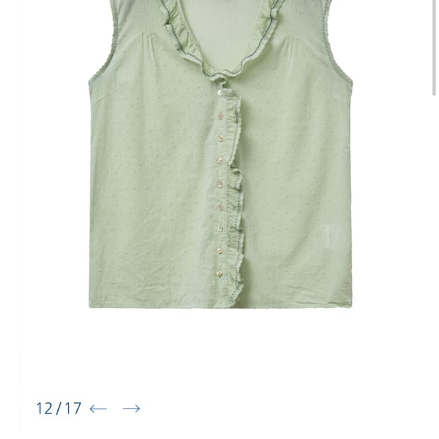 비아플레인 VIA BELL FRILL SLEEVELESS (MINT)