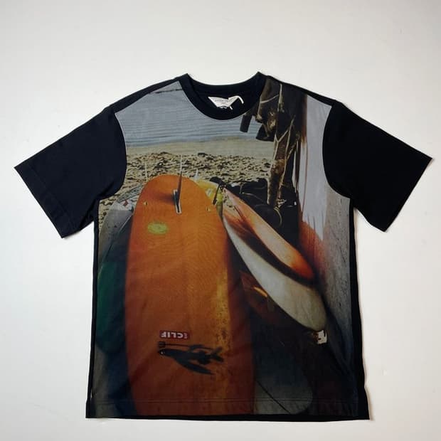 애프터프레이 프린트 메시 레이어 반팔 티셔츠 PN9462