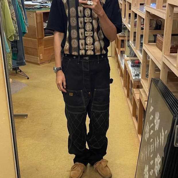 캐피탈 럼버팬츠 블랙 3사이즈