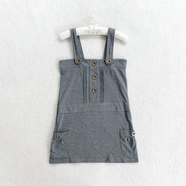 너드모리 ♥ 레이어드 그레이 미니 원피스