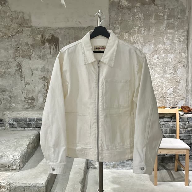 스투시 본 오버다이드 집 워크 자켓