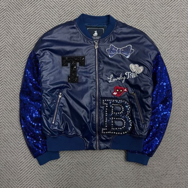 티니위니 스팽글 바시티 자켓 v1846 