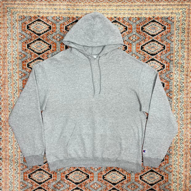 챔피온 그레이 무지 후드티셔츠 남성3XL