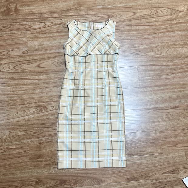 빈티지 라떼 하늘색 체크 원피스 히메갸루 로걀 라떼 발레코어 긱시크 고딕
