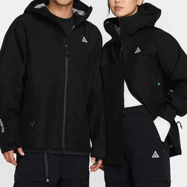 ACG 미저리 고어텍스 바람막이 자켓 블랙