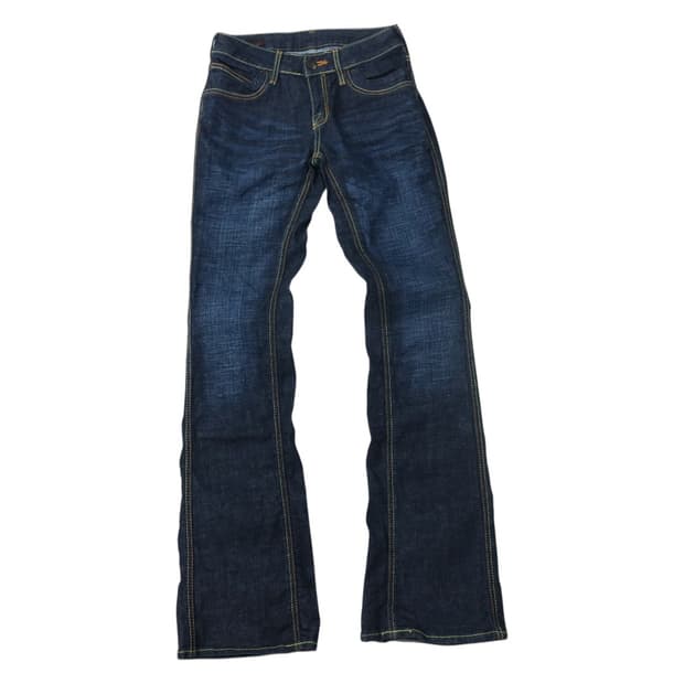 Happy Face by Bobson 옐로우 스티치 부츠컷 데님 팬츠 