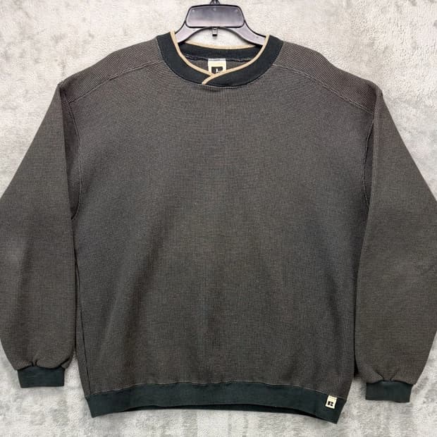 러셀 애슬레틱 빈티지 와플 니트 스웻셔츠