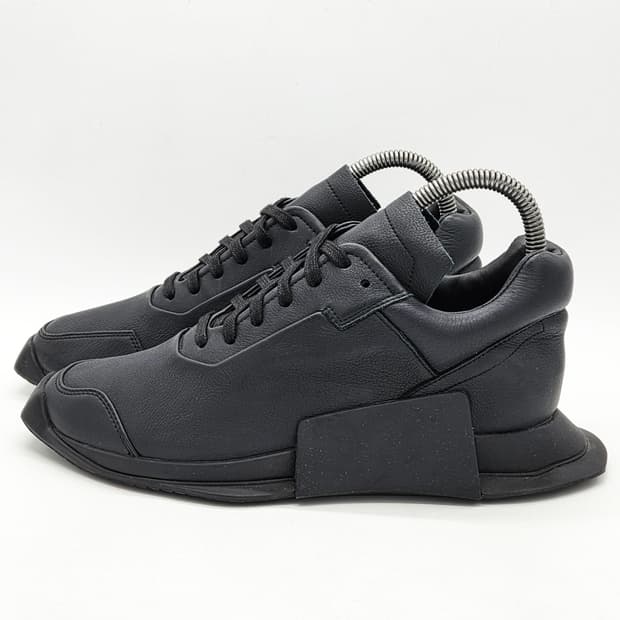 아디다스 X 릭오웬스 레벨 러너 로우2 스니커즈 블랙 (240)