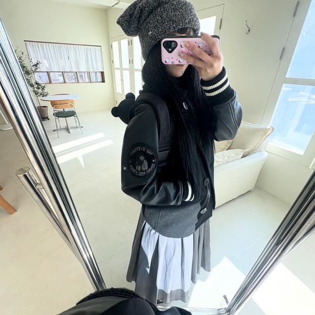 히스테릭글래머 가죽코트