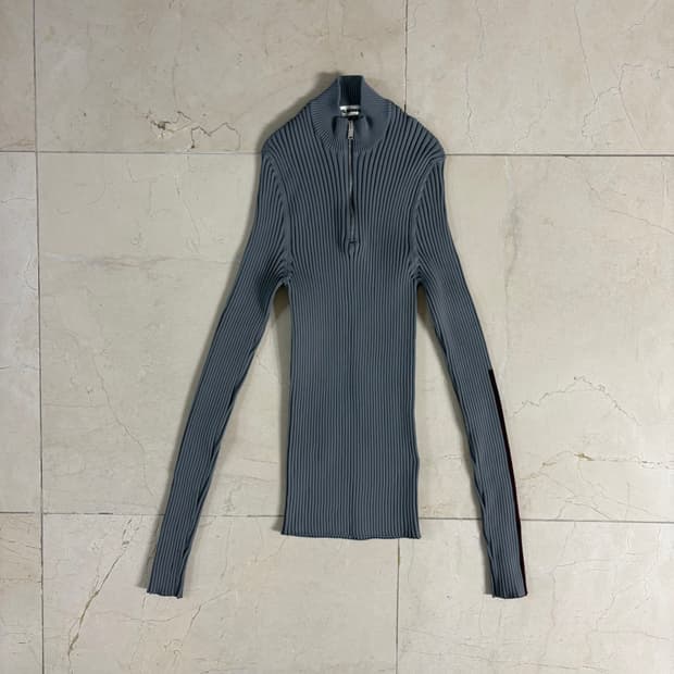 JIL SANDER 19AW Half-Zip Ribbed Knit