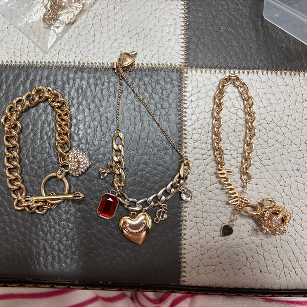 쥬시꾸뛰르 팔찌 일괄