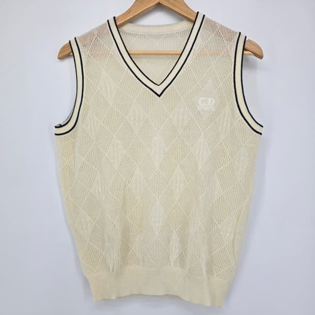 CD 스포츠 아이보리 니트 조끼