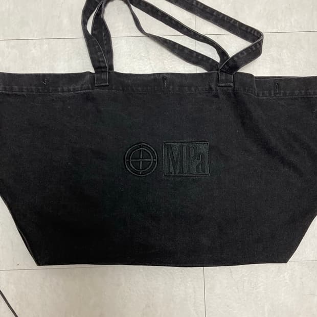Mpa big bag 플라스틱프로덕트 빅백 데님백 블랙
