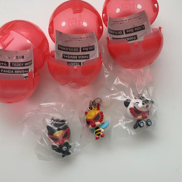 히스테릭 미니 가챠 악마 꿀벌 판다 일괄