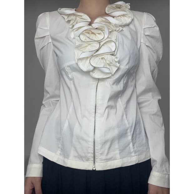 빈티지 아방가르드 프릴 집업