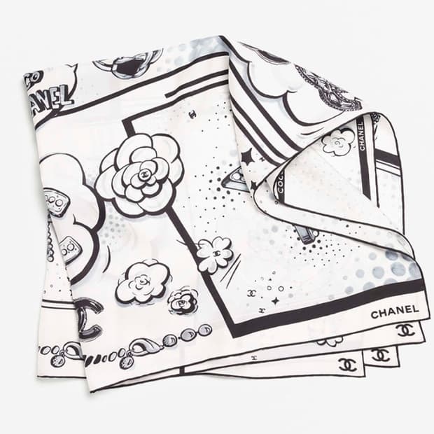 샤넬 스퀘어 스카프