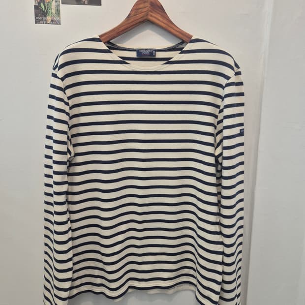 세인트 제임스 스트라이프 패턴 롱슬리브 티셔츠  XL
