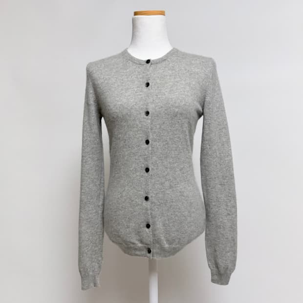 [캐시미어 100%] 유니클로 그레이 가디건 S