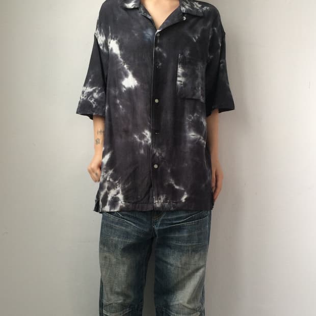 back number Dyed pattern shirt