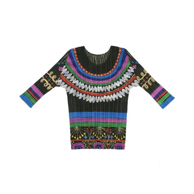 Pleats Please Issey Miyake printed top 