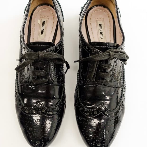 Miu Miu wing tip derby 245