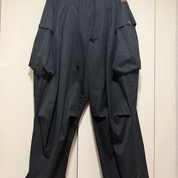 캐피탈 콤베드 개버딘 Ao 다이 카고 팬츠 블랙 1 사이즈