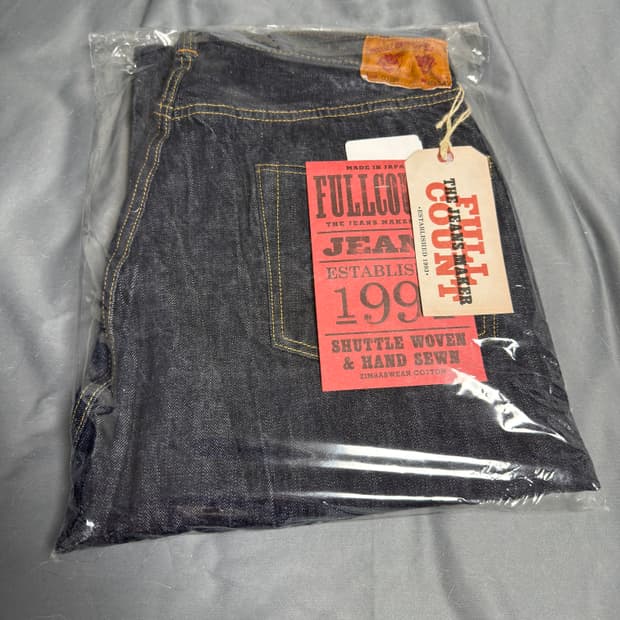 풀카운트 0105W 루즈 스트레이트 데님 36 새제품