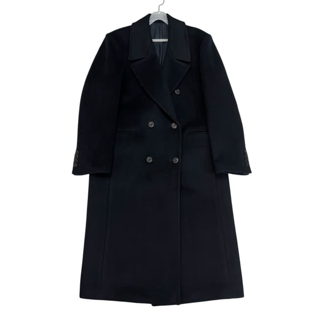 유어네임히얼 네이비 울 100 더블 코트